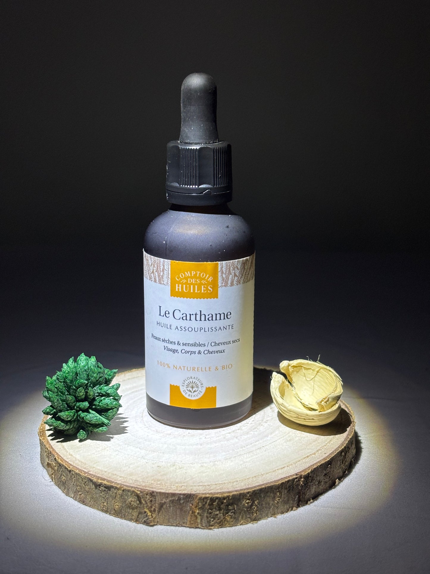 Huile de Carthame BIO – Soin Visage & Cheveux | 50 ml