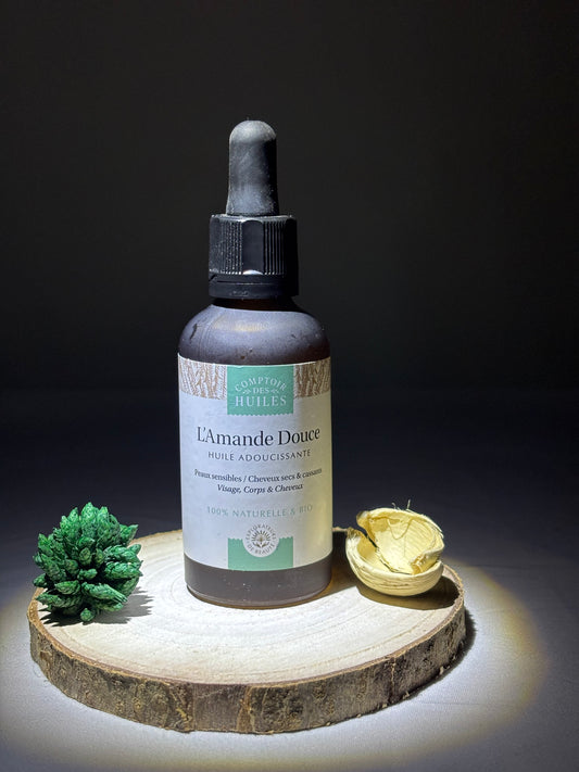 Huile d’Amande Douce BIO – Soin Apaisant Naturel Corps & Visage
